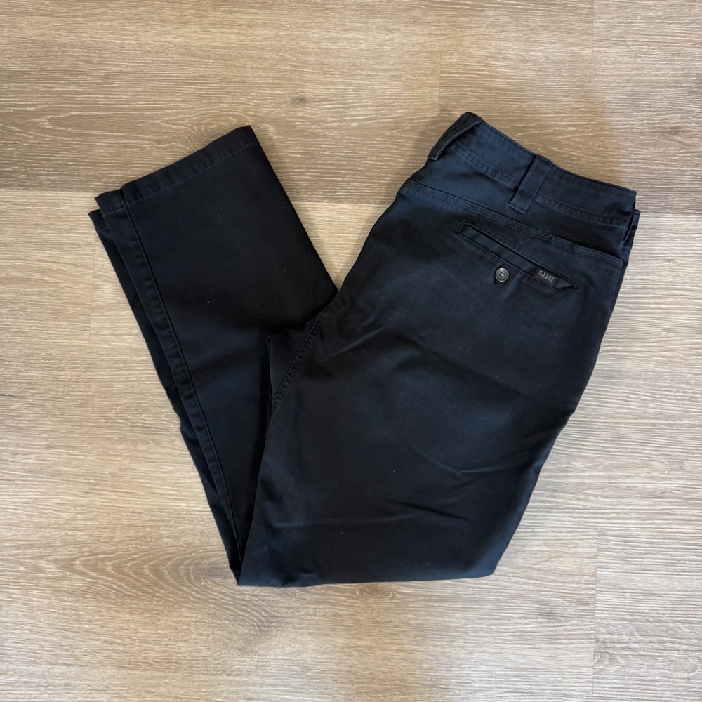 5.11 Tactical Pants Mens 38x32 Black Defender-Flex Slim 74481-019